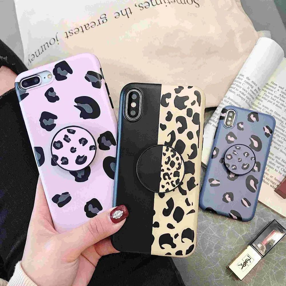 Colorful Leopard print Phone Case For iphone XS Max XR X 6 6s 7 8 plus Back Cover Luxury imd Soft Cases Capa |