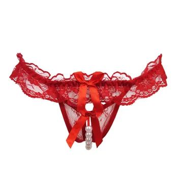 

WOMAIL Lace Thong Mesh Pearl Massage Lady Sexy Temptation Pants Underware Briefs Dropship Jan18