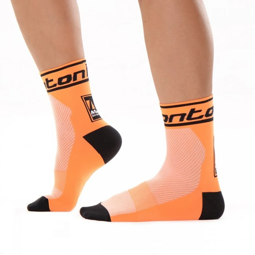 Coolmax Велосипедные новые носки 2 пар/лот унисекс носки Ciclismo мужские велосипедные носки износостойкие Дышащие носки Hicken - Цвет: Orange A