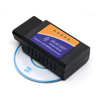 

free shipping ELM 327 V2.1 bluetooth Interface Works On Android Torque Elm327 OBD2/OBD II Car Diagnostic Scanner