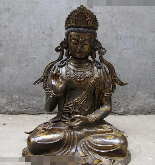 

shitou 002104 Tibet Buddhism Temple Bronze Kwan-yin Quan yin Bodhisattva Goddess Statue