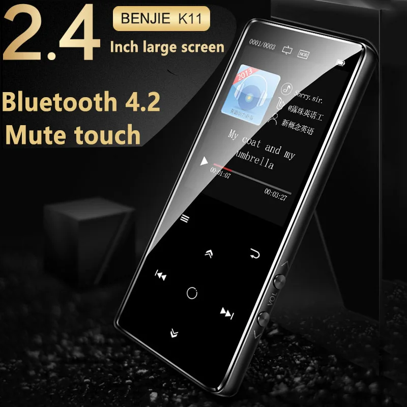 Оригинальный MP3 плеер benjie k11 bluetooth Hi Fi 8 ГБ портативный мини аудио без потерь fm
