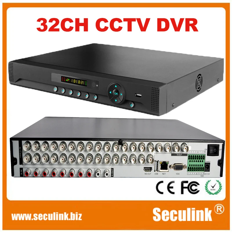 Seculink 32-Ch 1080N CCTV DVR высокая производительность H.264 Автономный видеорегистратор Запись в реальном времени мобильный телефон Удаленный просмотр