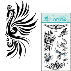Водонепроницаемый Временные татуировки Стикеры Феникс Тотем птица черепахи tatto Стикеры s flash tatoo поддельные татуировки для женщин девушки