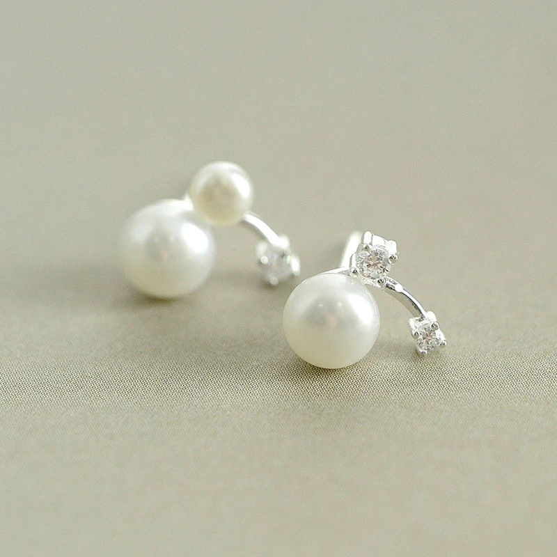 Женские серьги с жемчугом серебро 925 пробы|925 sterling silver earrings|silver earringssterling earring |
