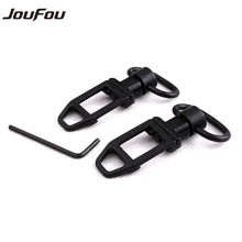 JouFou Hunting Tactical 2PCs Push Button Quick Detach Low Profile Ambush Loop Attachment Point Sling Swivel Rail Mount