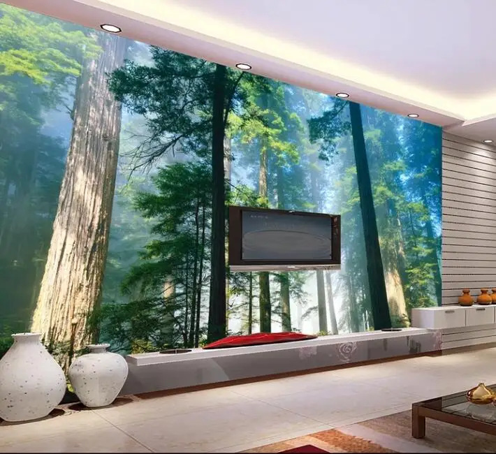 Custom 3D Murals Forests Wallpaper Nature Fog Trees 3d Wall Photo Mural forest Wall paper for Background Bedroom 3D Wall Murals Custom 3D Murals Forests Wallpaper Nature Fog Trees 3d Wall Photo Mural forest Wall paper for Background Bedroom 3D Wall Murals