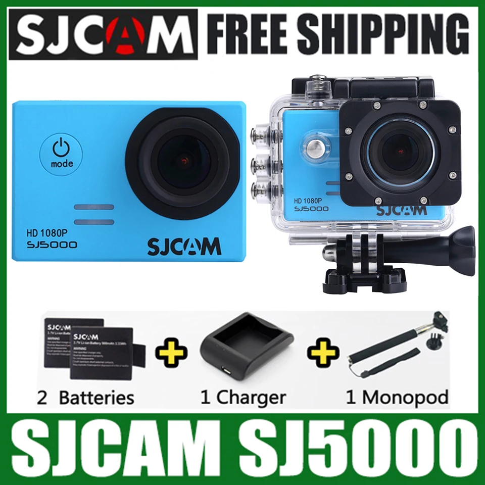 Оригинал SJCAM SJ5000 Основное Действие Камера 1080 P Full HD Водонепроницаемый 30 м Открытый