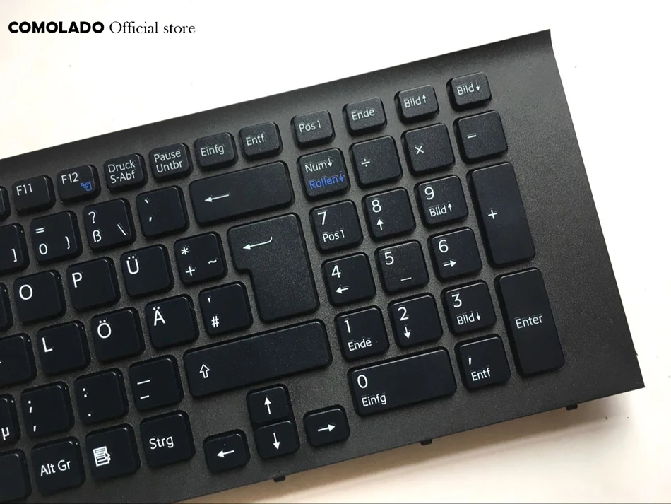 GR Germany laptop Keyboard For SONY VPCEC EC EC21 EC25FX black With frame keyboard GR Layout (2)