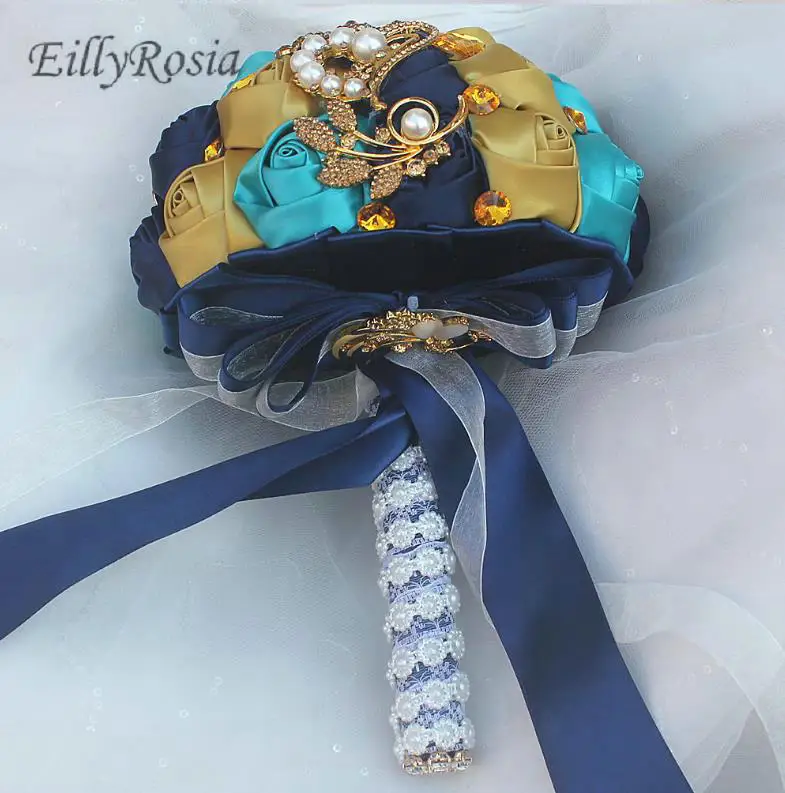 Свадебный букет de mariage exotique золотые ювелирные изделия брошь с жемчугом ручная