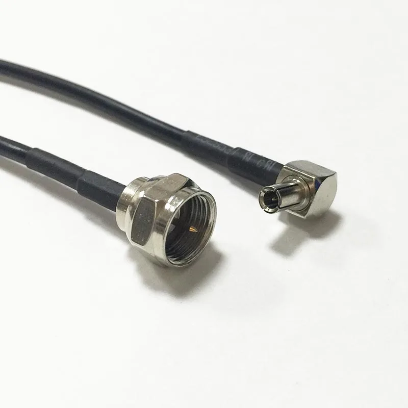 Кабель с прямым углом от F male до TS9 для 3G 4G HUAWEI ZTE USB модем адаптер 15 см/30 см/50 см/100