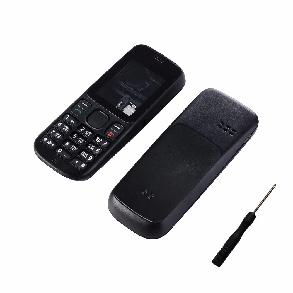

For Nokia 101 1000 101 1010 Dual card version Housing Cover Case Front Frame+Battery Door+Middle Cover+keypads