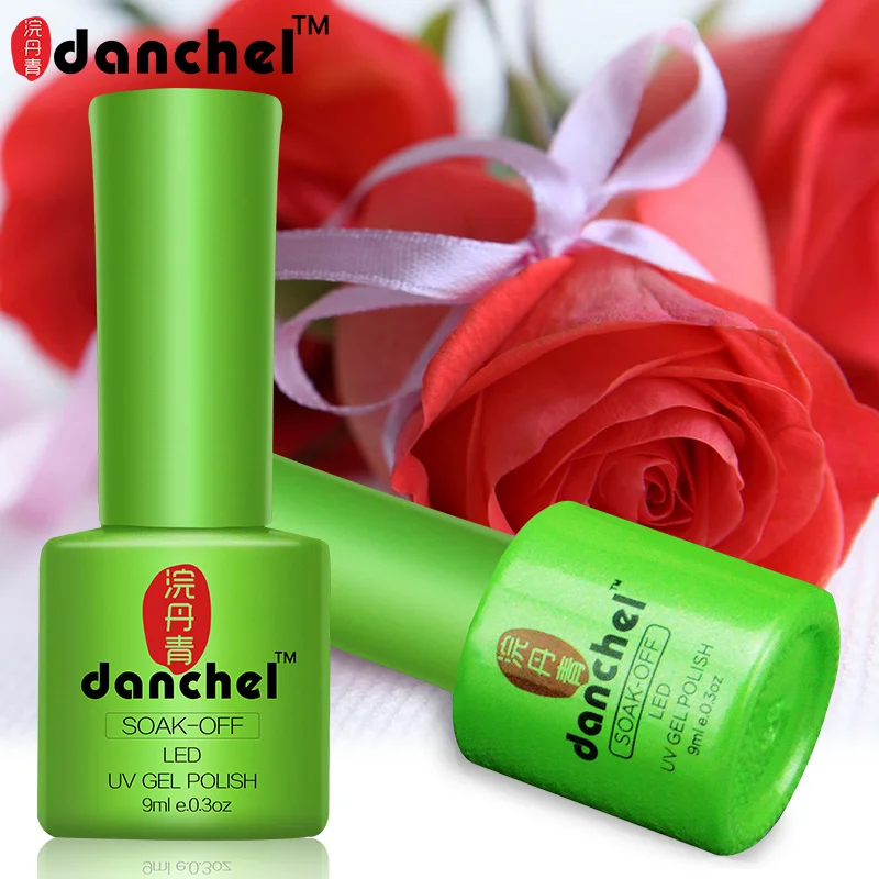 Danchel лак для ногтей замачиваемый Светодиодный УФ-лампа гибридные гель-лаки праймер Гель-лак красный розовый сексуальные цвета штамповка лак