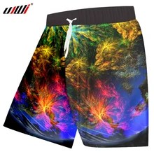 UJWI пляжные шорты мужские летние крутые Цветные 3D шорты с принтом морской мир быстросохнущие спортивные штаны Homme повседневные шорты с эластичной резинкой на талии