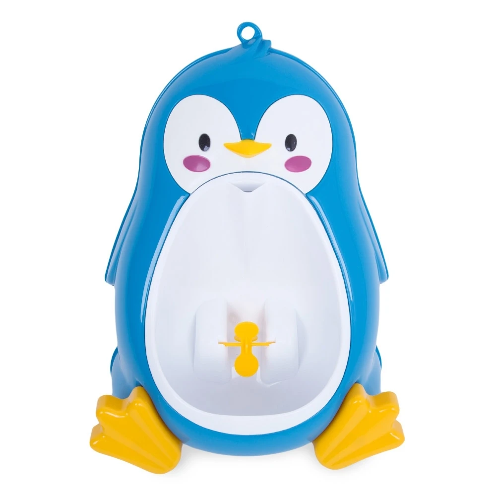 Лучшие продажи высокого качества отделяемые подтяжками 3 цвета Прекрасный мультфильм в форме пингвина мальчиков Стоя Писсуар
