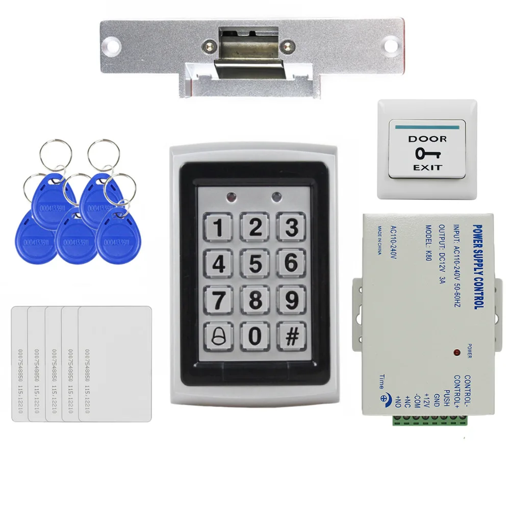 DIYSECUR 125KHz RFID Metal Case Keypad Door Access Control Security