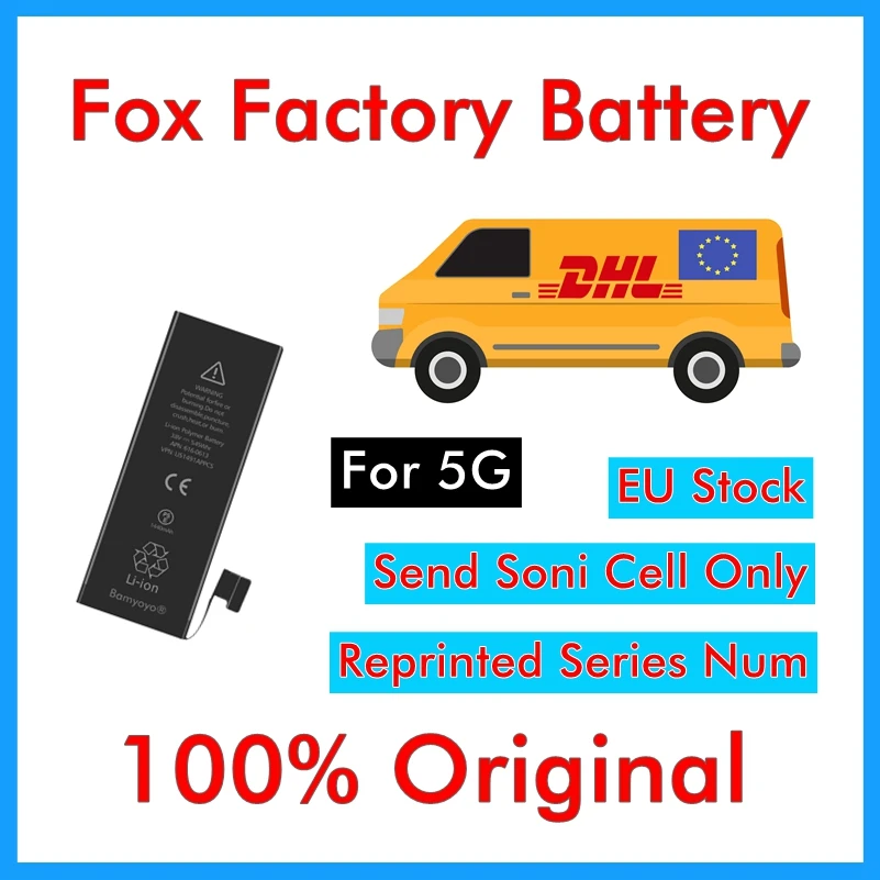 BMT оригинальный DHL UPS 50 шт./лот Foxc Заводская Батарея 0 цикл батарея для iPhone 5 5G 1440mAh 3 7