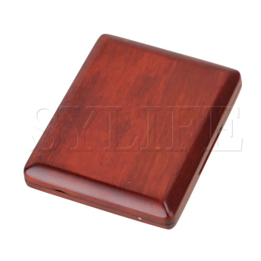 Красивый темно-красный Природа Отделка твердой древесины фагот Рид Чехол для 5 Reeds