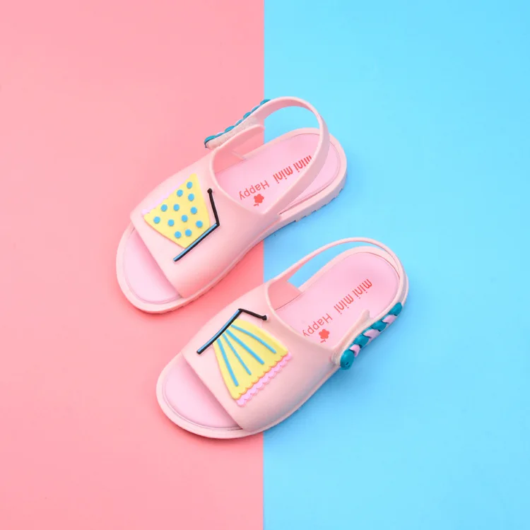 Новое поступление Летние сандалии Melissa с рисунком кота и бантиком Повседневная