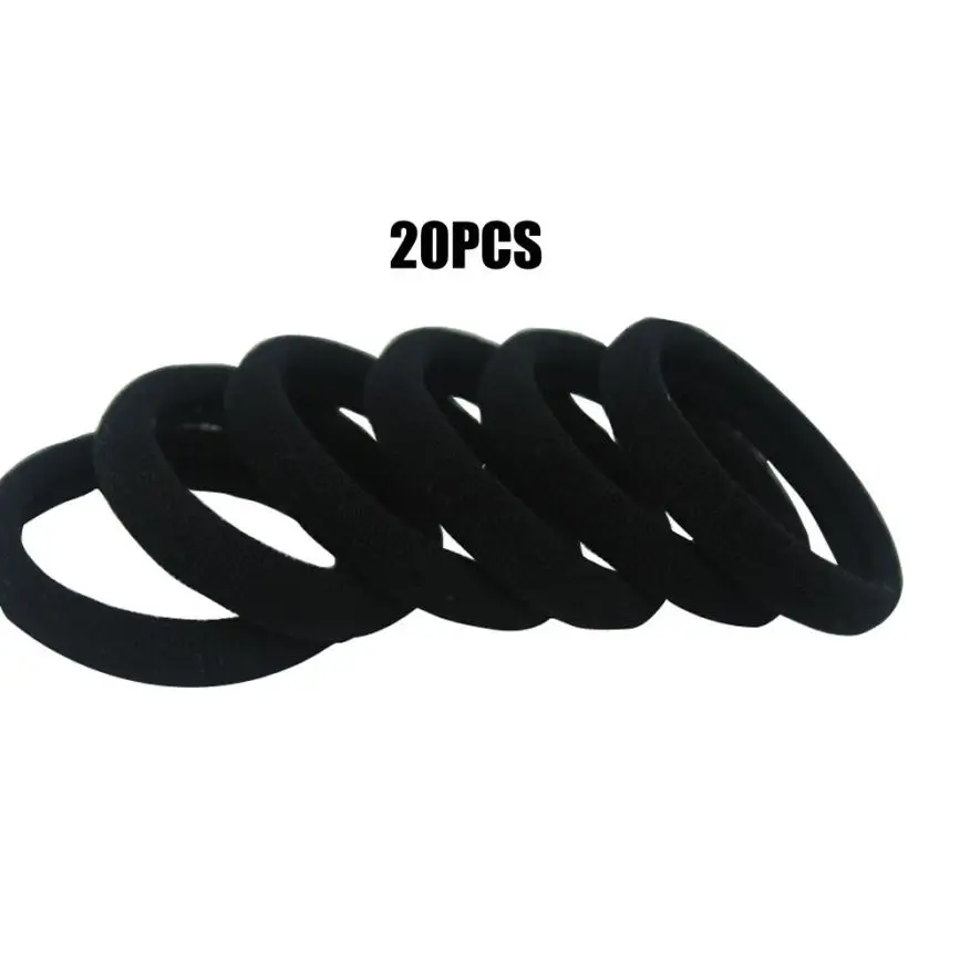 

20 Pcs Girl Elastic Hair Ties Band Rope Ponytail Bracelet Rubber String Feature AT1