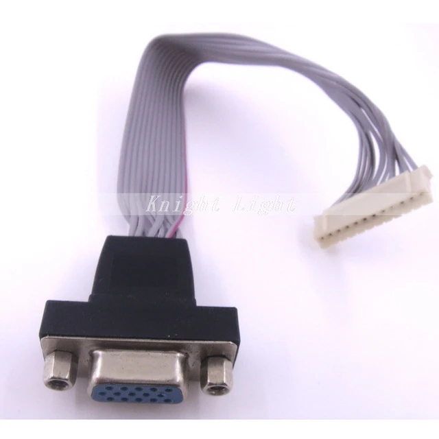 Lcd Driver Board Built-in Vga Cable Signal Cable Vga Female Plug For  Monitor Tv 12 Pin Freeshipping - Pc Hardware Cables & Adapters - AliExpress