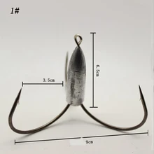 YINGTOUMAN 10 шт./лот крюк из углеродистой стали формы 1#/2#/3# колючая прочная тройной рыболовный крючок для морской/озерной/речной рыбалки