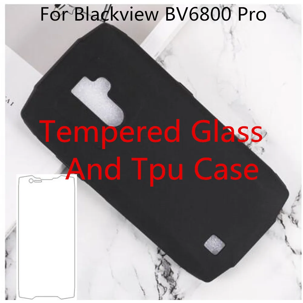 Для Blackview BV6800 Pro Мягкая силиконовая задняя накладка из ТПУ чехол 9H 0 3 мм 2.5D