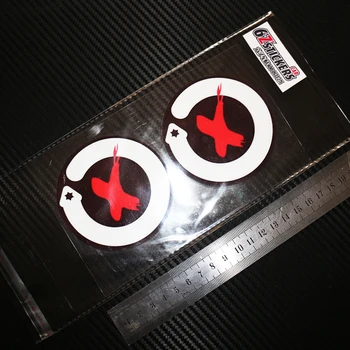 

sixsub 2PCS HJC Jorge Lorenzo Lorenzo pirate flag stickers reflective stickers decals x2