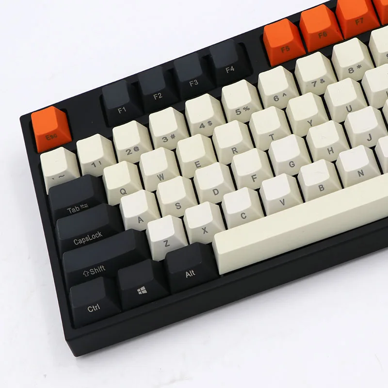 BGKP углерода клавишные колпачки pbt верхней стороне печатных 108Key 87Key 61Key для переключатели Cherry MX механической клавиатуры