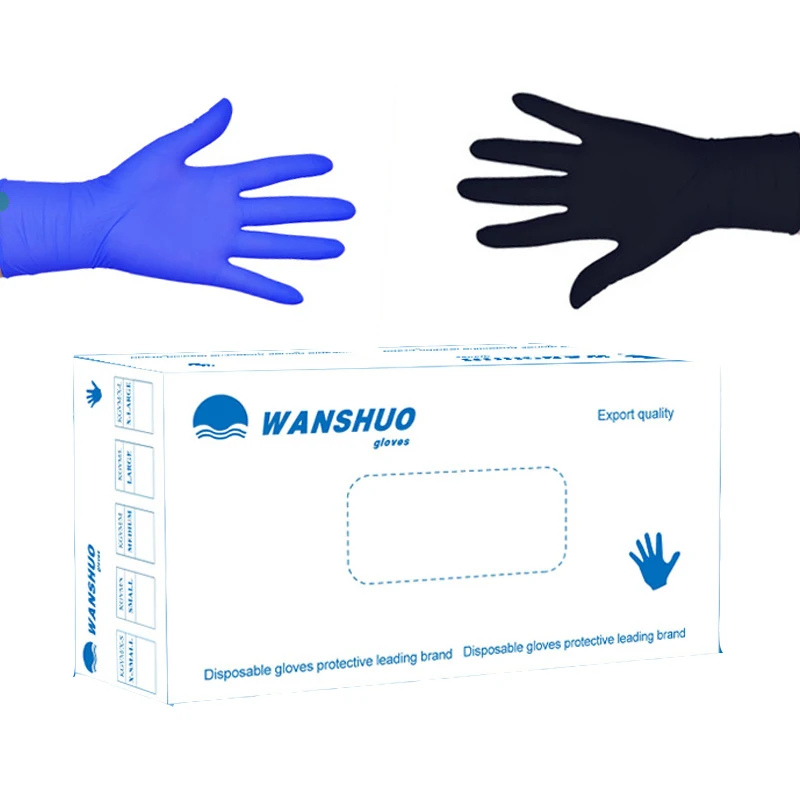 50 Pairs/Pack Nitrile Glove Extra Strong Latex Gloves Medical Blue