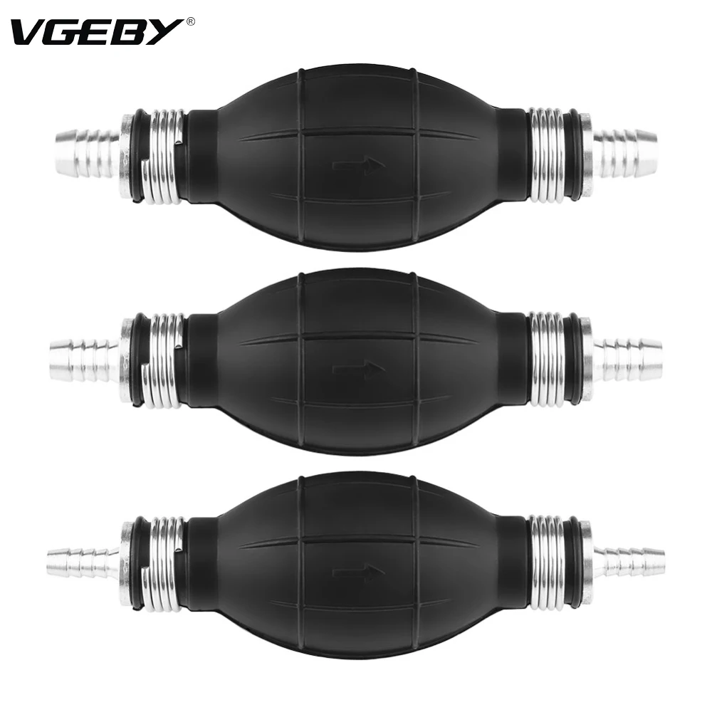 

6mm Primer Fuel Pump Rubber & Aluminum Fuel Pump Line Hand Primer Bulb Gas Petrol Fuel Hand Pump For Car Boat Marine Outboard