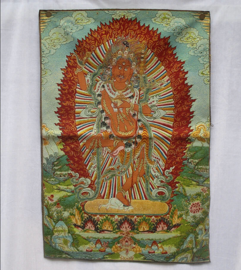 Коллекционные традиционные Тибетский буддизм в Непале Thangka большой размер