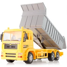 Детский инженерный автомобиль RC игрушки 4CH беспроводной Радиоуправляемый грузовик Navvy самосвал заряжаемый с музыкой