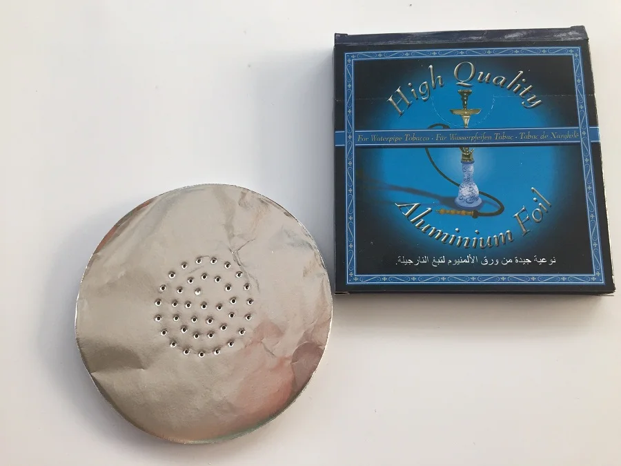 50 pc Aluminum Foil for chicha Hookahs Sisha bag Nargila Ceramic Bowl