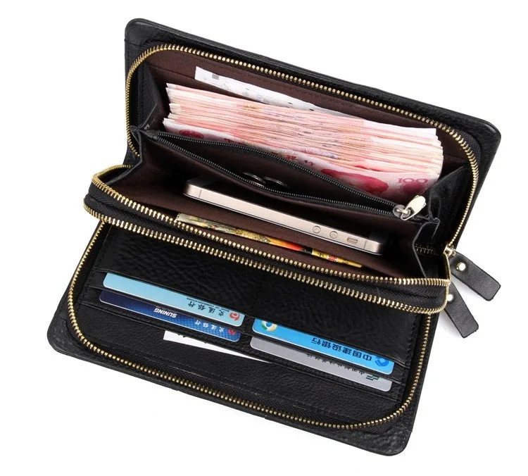 J.M.D модные для мужчин бумажник пояса из натуральной кожи мужчин's деловой клатч Стиль кошелек барсетка сумка 8070A