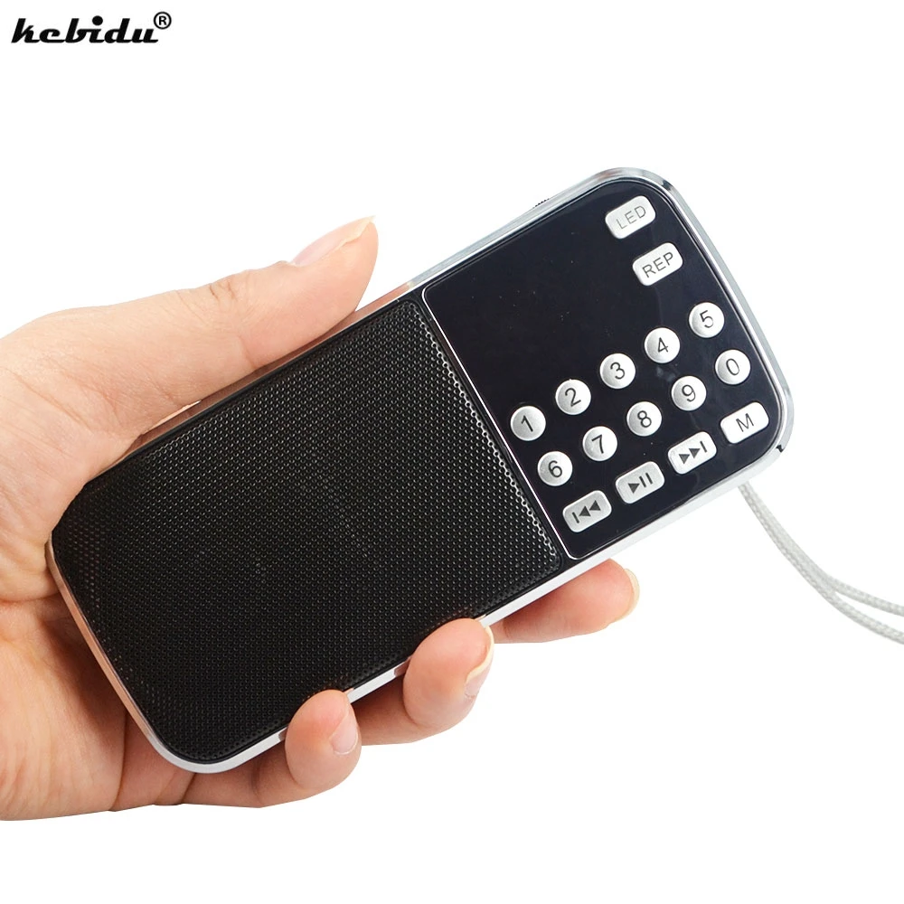 Kebidu Портативный L 088 Micro SD TF FM радио HIFI мини динамик MP3 аудио плеер Усилитель