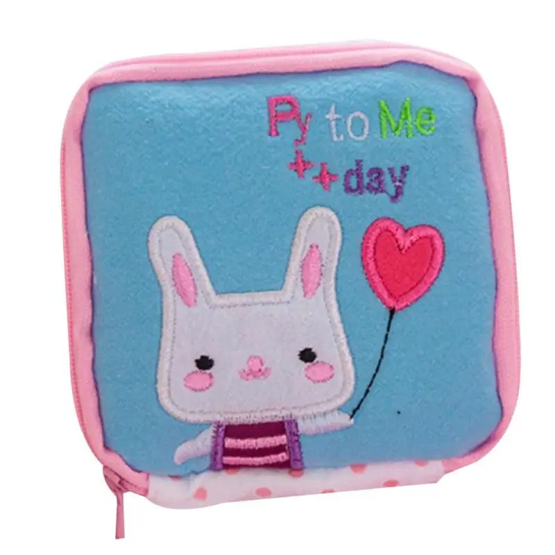 Cute Cartoon Girl's Sanitary Napkin Storage Bag Small Coin Purse Card Cable Organizer 20 | Дом и сад