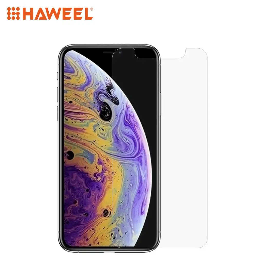 Для iPhone X / XS XR Max 0 1 мм HD протектор экрана с прямым краем из ПЭТ|Защитные стёкла и