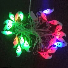 SUNLI HOUSE 4 м 20 шт. маленький пластиковый светодиодный светильник-призрак, праздничное освещение, Рождественский год, светодиодный светильник-Гирлянда для улицы и сада