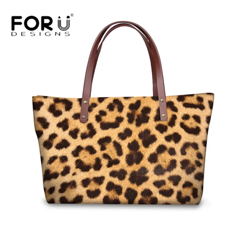 FORUDESIGNS New Fashion Women Messenger Bags 3D Leopard Animal Pattern