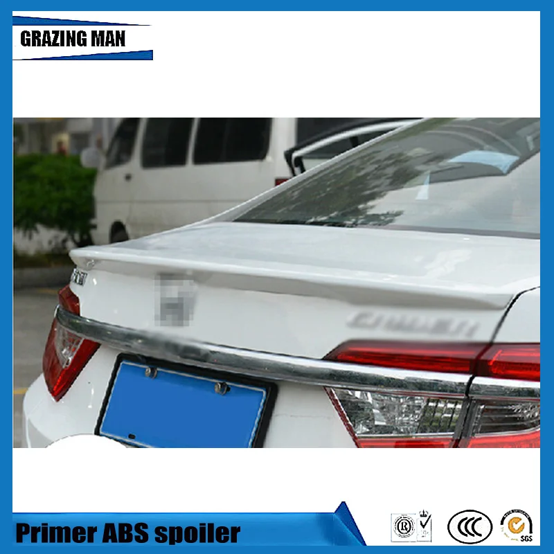 

ABS Primer Unpainted Color Rear Lip Spoiler For Crider Spoiler 2013 2015