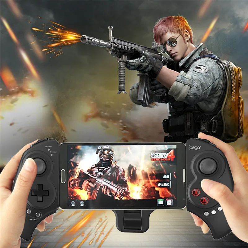 Koop Hot ipega 9023 Draadloze Bluetooth Gamepad Gamepad Telescopische Joystick Voor iPhone pad Android IOS Tablet PC XJ j15