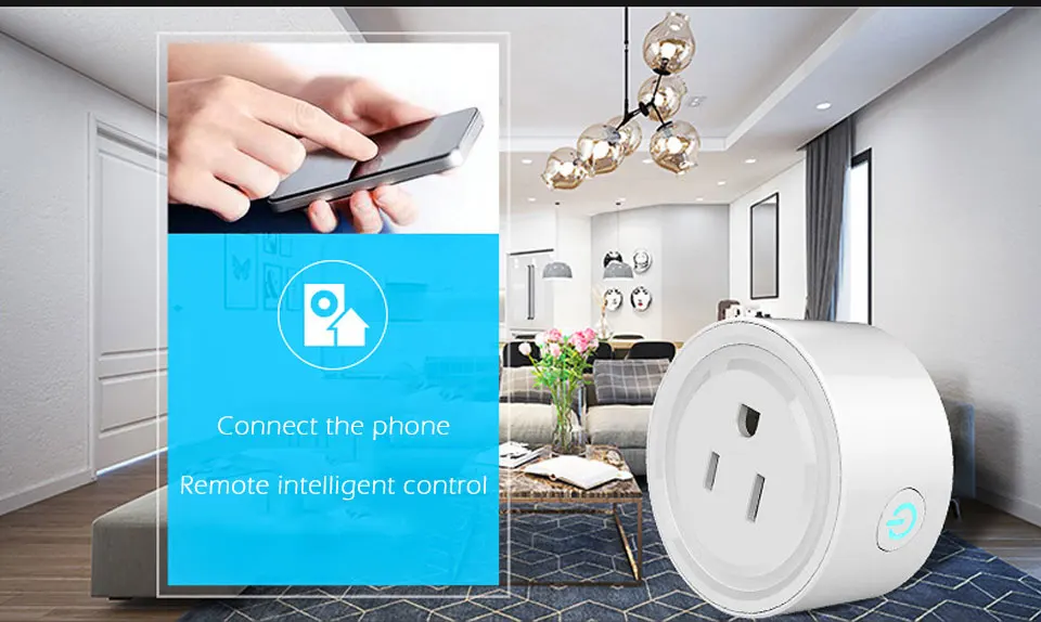USA Smart Socket Wifi Wireless APP Remote Power Switch Home Power Plug for Amazon Alexa Google Wireless Outlet Voice Intelligent (3)