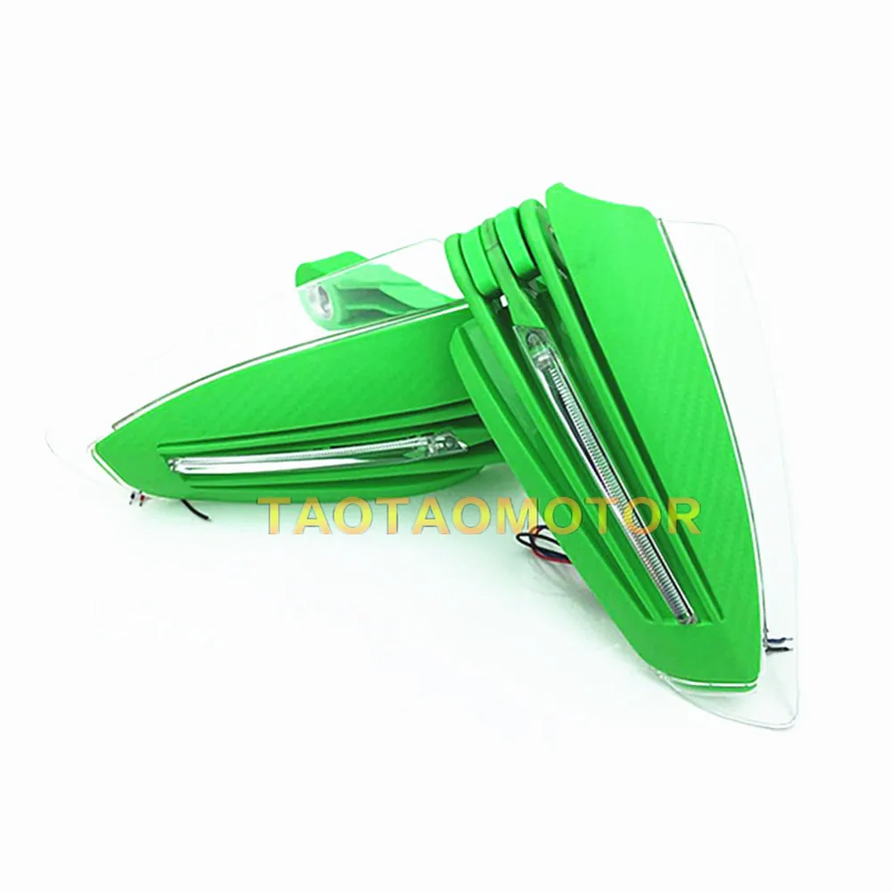 7/8 &quotмотоциклетный руль защита для рук со светодиодными поворотниками Для KAWASAKI