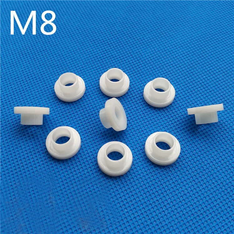 30Pcs M6.8 Insulation column washer T-type Step Nylon Casing Plastic Gaskets 