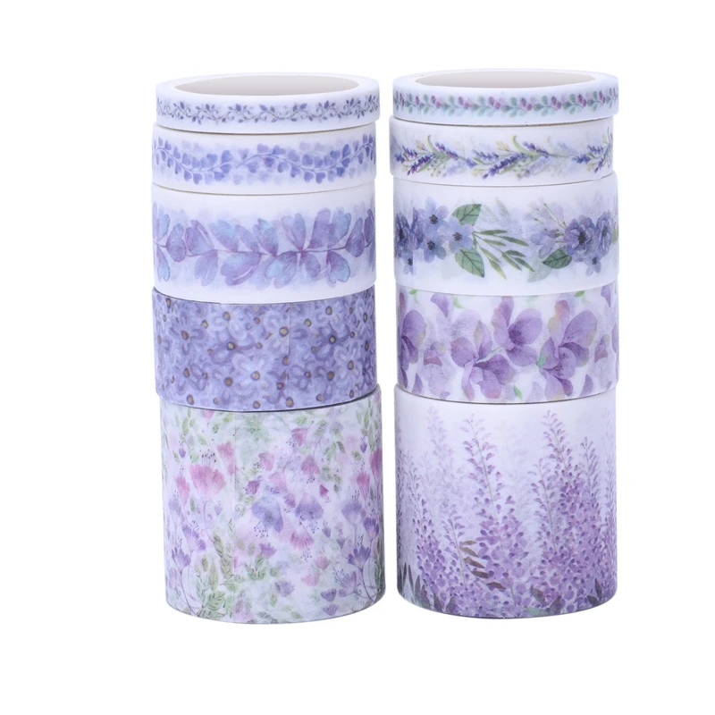 

10Pcs/Lot Cute Masking Washi Tape Set Stationery Kawaii Scrapbooking Supplies Sticker