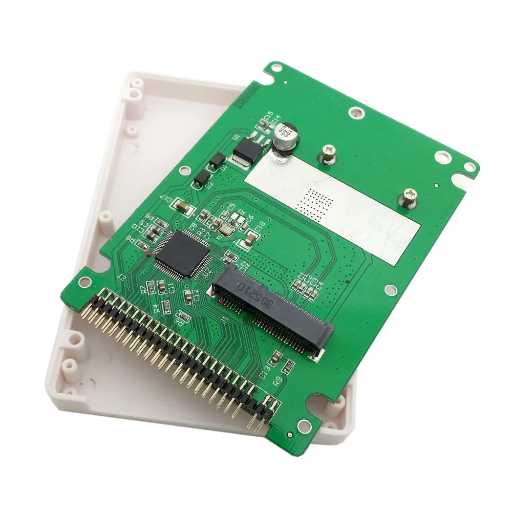 Jimier mSATA mini PCI E SATA SSD до 2 5 дюймов IDE 44pin корпус жесткого диска ноутбука Корпус белого