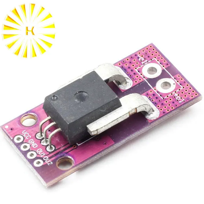 

50A Hall Current Sensor Module Linear Analog AC DC Current Sensor ACS758LCB-050B High Accuracy for RC Model Arduino Connector