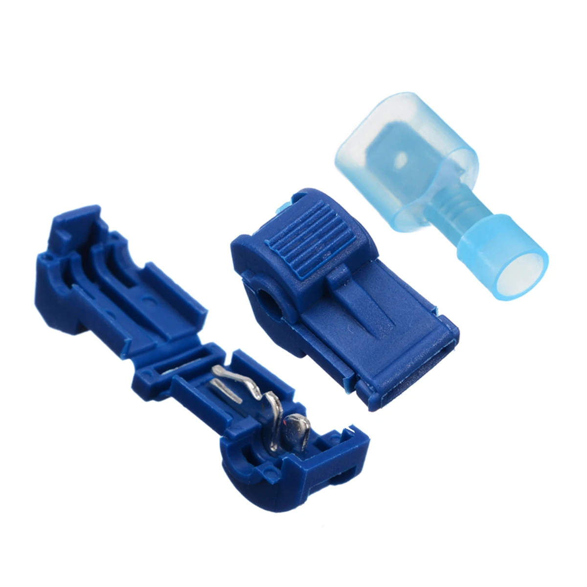 60Pcs Wire Connectors Terminals Connectors&Female Spade Kit Quick Splice Scotch Lock T Tap Wire Joint Crimp Cable Home Auto Tool