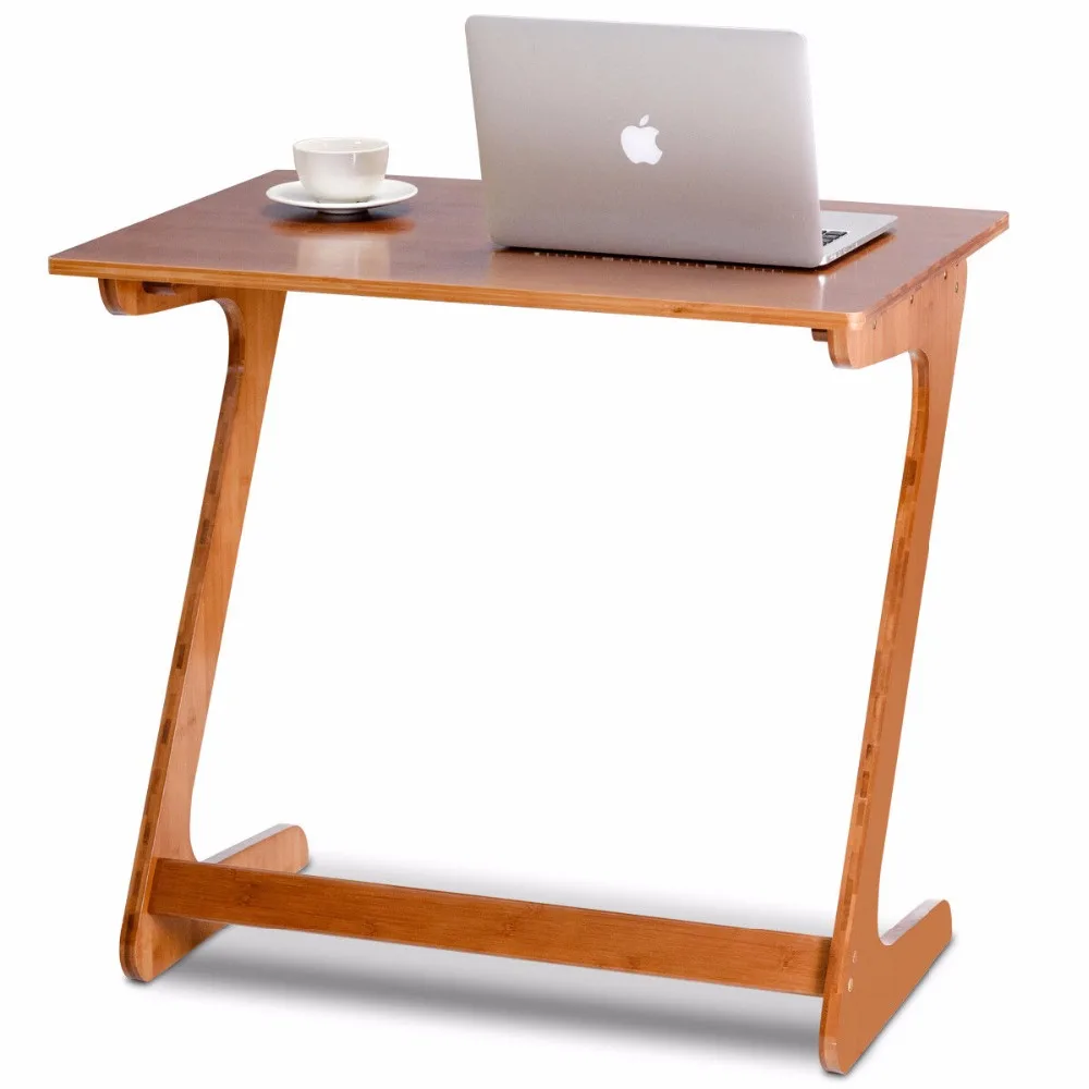  Giantex Bamboo Sofa Table TV Tray Laptop Desk Coffee End Table Bed Side Snack Table New Home Furnit